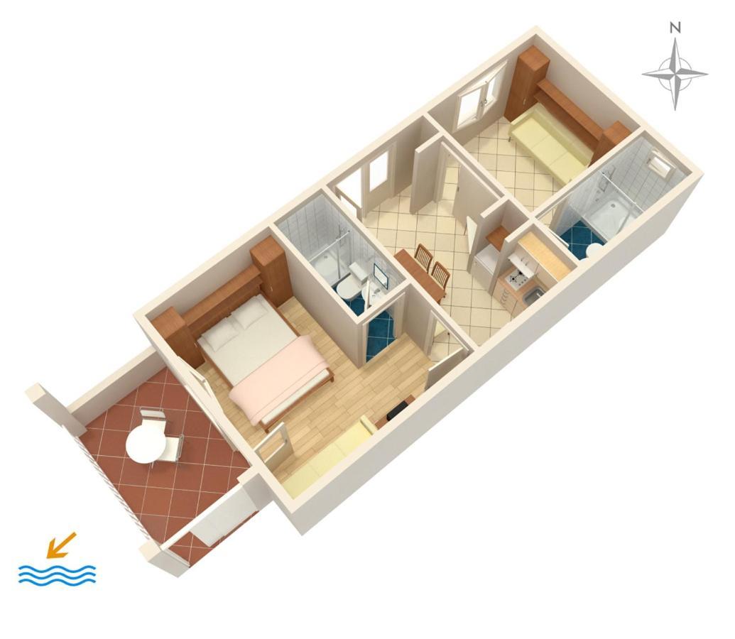 Apartments By The Sea Podgora, Makarska - 2615 外观 照片