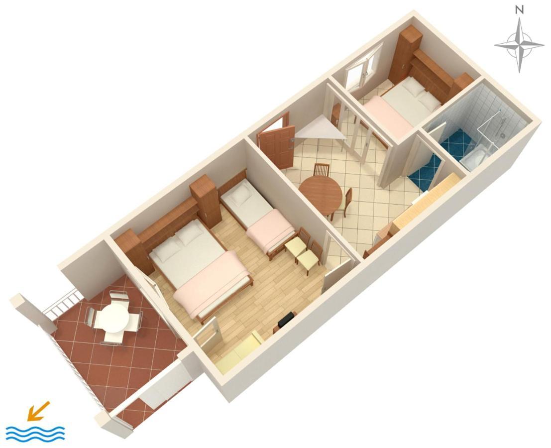 Apartments By The Sea Podgora, Makarska - 2615 外观 照片